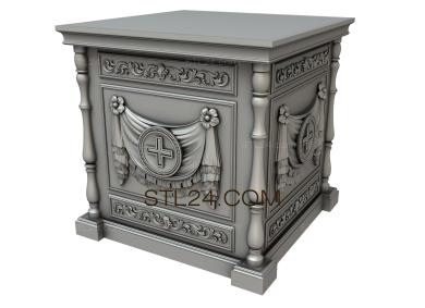 Church furniture (MBC_0015) 3D models for cnc